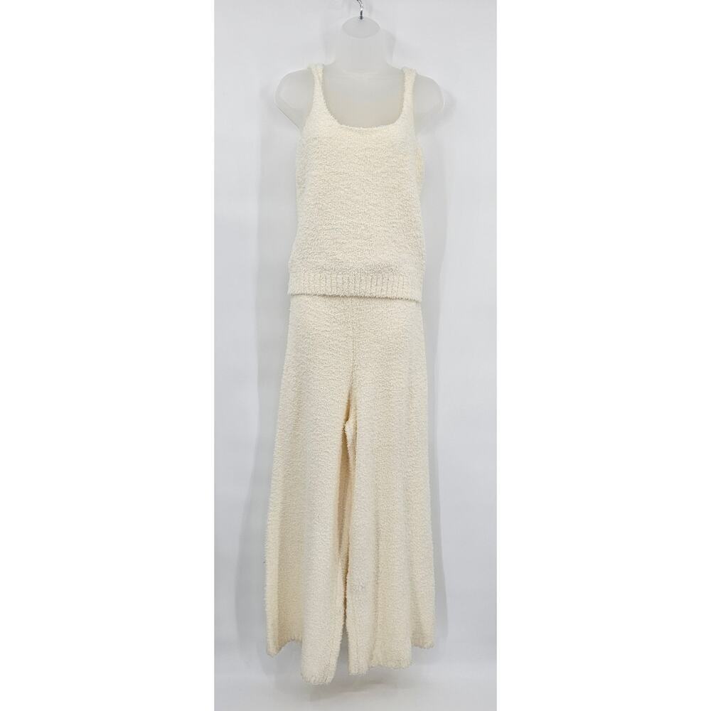 Skims Women's 2X/3X Cozy Knit Pant & Top Set in Bone- Comfy Loungewear New